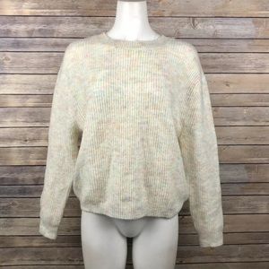 BP Pullover Ribbed Sweatshirt Marl Crewneck